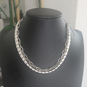 paparazzi Layer Of The Year White Choker Necklace NWT